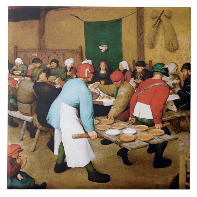 Carreau Mariage paysan, Pieter Bruegel (Devant)