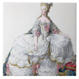 Carreau Marie Antoinette (1752-93) de 'DES Estam de