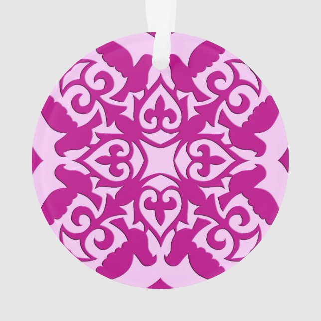 Carreau marocain - magenta et rose (dos)