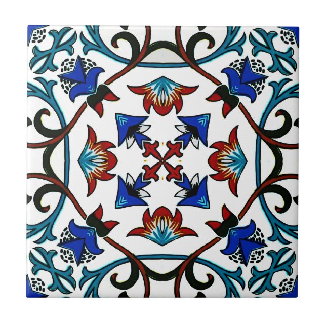 Carreau marocain, mosaïque, turc, (Devant)