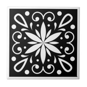 Carreau Marocain noir et blanc 