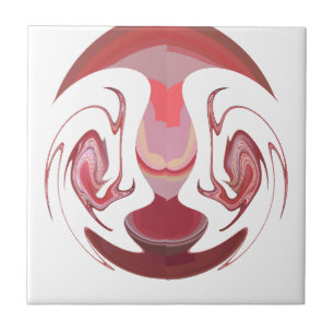 Carreau Maroon Majesty : Rustic Radiance Texté Africain