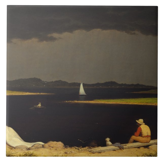 Carreau Martin Johnson Heade - À l'approche de l'orage (Devant)