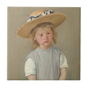 Carreau Mary Cassatt - Enfant au chapeau de paille