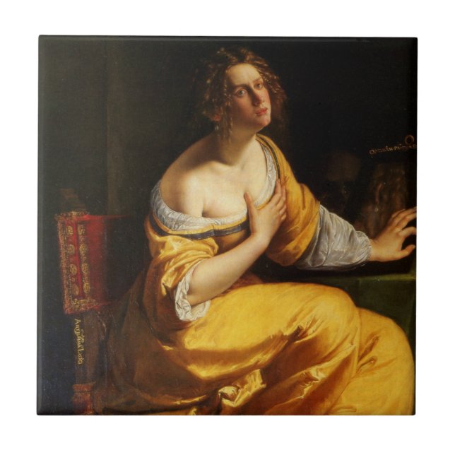 Carreau Mary Magdalene (par Artemisia Gentileschi) (Devant)
