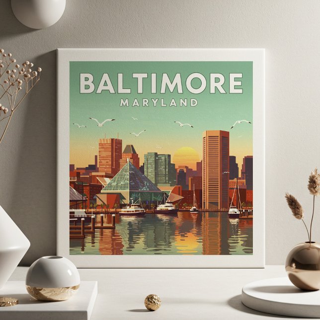 Carreau Maryland vintage Baltimore (Créateur téléchargé)