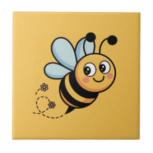 Carreau Mascotte abeille pour enfants avec piste en pointi