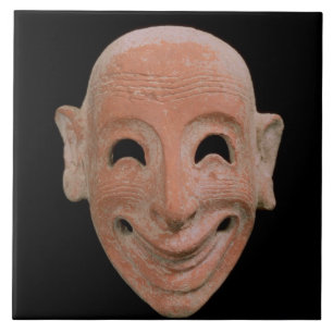 Carreau Masque grotesque, de Motya, 6ème siècle AVANT