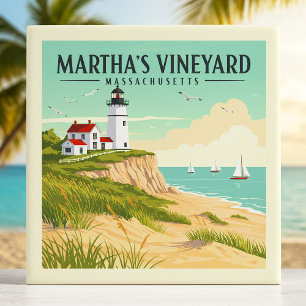 Carreau Massachusetts du vignoble vintage de Martha