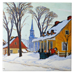 Carreau Matin d'hiver, art raffiné de Clarence Gagnon