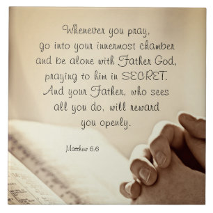 Carreau Matthieu 6:6 Quand vous priez Verse de la Bible ch