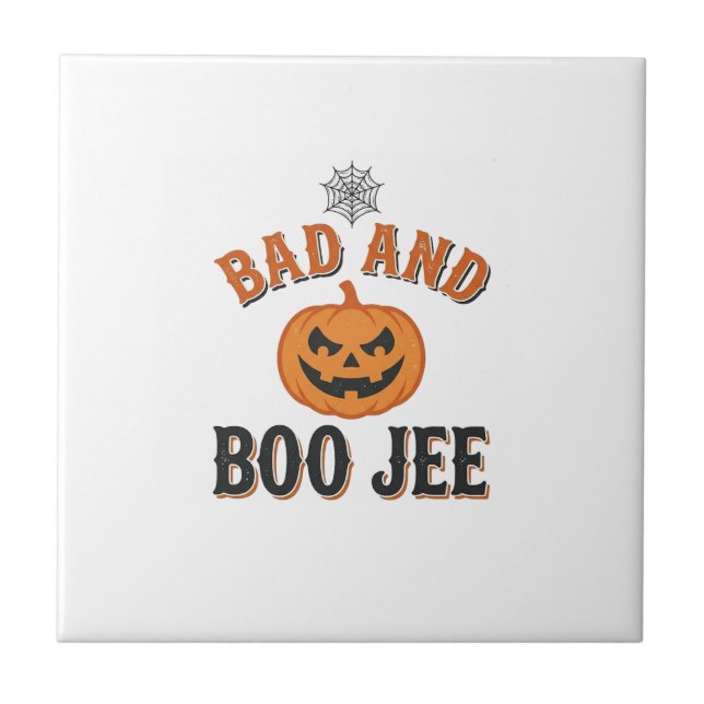 Carreau Mauvais et Boo Jee Halloween Citrouille Graphique_ (Devant)