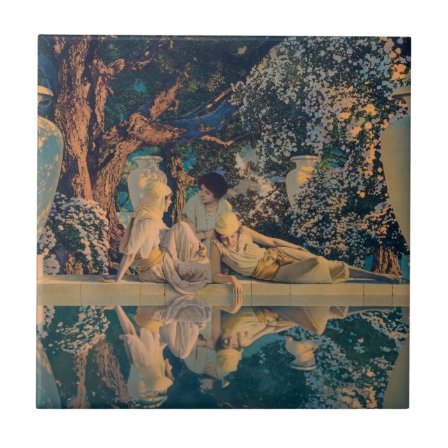 Carreau Maxfield Parrish Le Jardin d'Allah 1918 Beaux-Arts (Devant)