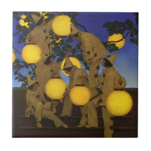 Carreau Maxfield Parrish Les Porteuses de Lanternes 1908 V