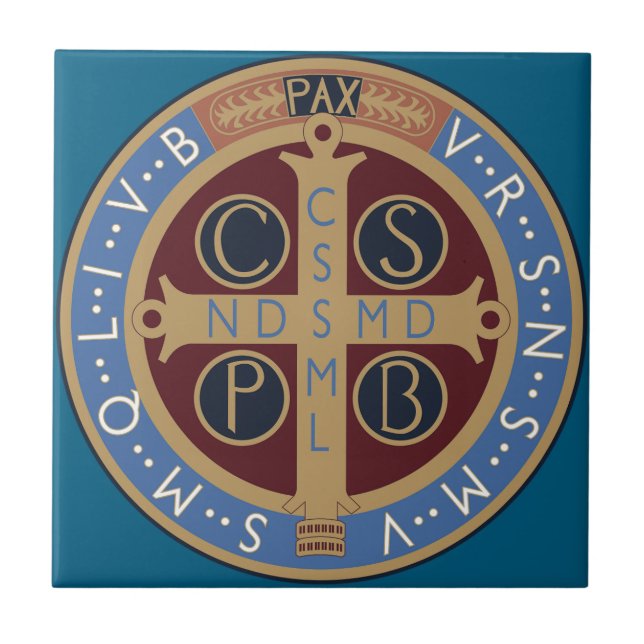 Carreau Médaille de saint Benoît (Devant)