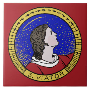 Carreau Médaillon de St Viateur de Lyon le catéchiste (LD 