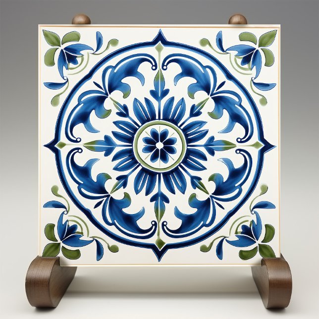 Carreau Médaillon d'Italie Florale Majestueuse Sicilienne (Créateur téléchargé)