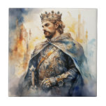 Carreau Medieval Prince<br><div class="desc">A Watercolour portrait of a Medieval prince</div>