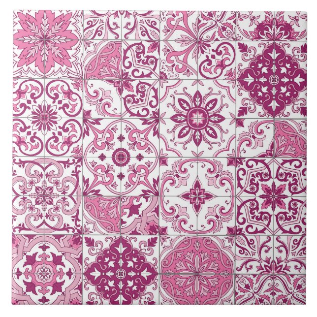 Carreau Mediterranean hues/ Azulejo tiles (Devant)