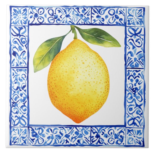 Carreau Mediterranean Lemon Tuscan Rustic (Devant)