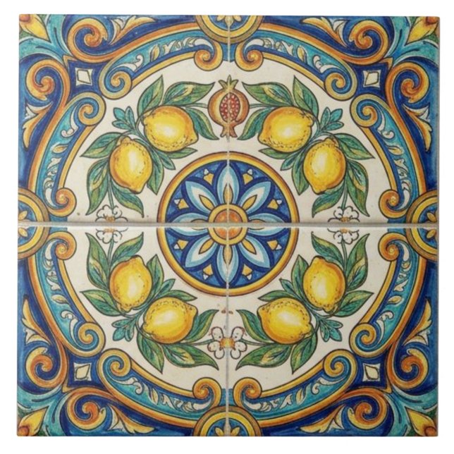 Carreau méditerranéen de la côte d'Amalfi (Devant)