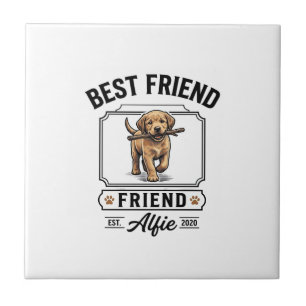 Carreau Meilleur ami Alfie Conception amateur de chien de