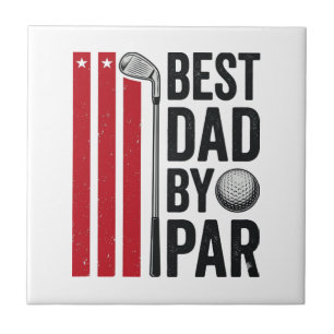 Carreau Meilleur Papa Par Golf Papa Design Vintage_1