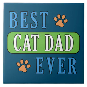 Carreau Meilleur père de chat jamais