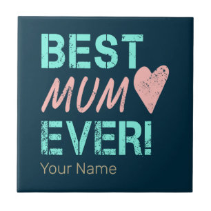 Carreau Meilleure maman Jamais Vintage maman Coeur pour la