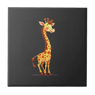 Carreau Meilleure œuvre d'art de girafe pour hommes femmes