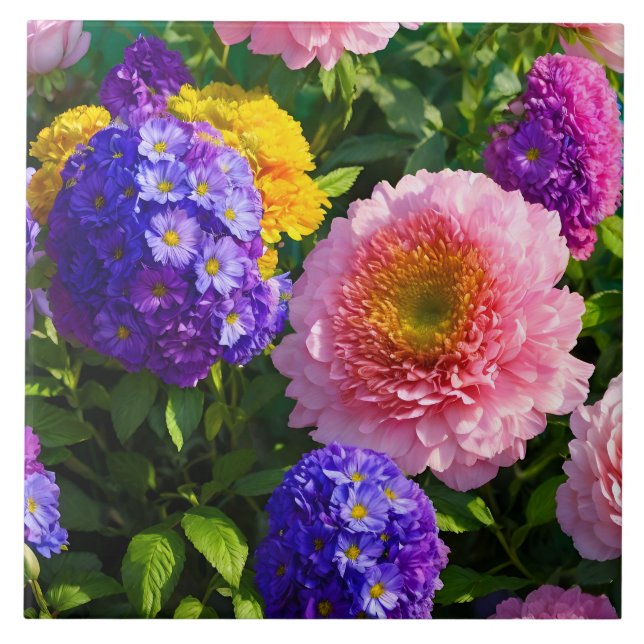 Carreau Mélange de fleurs (Devant)