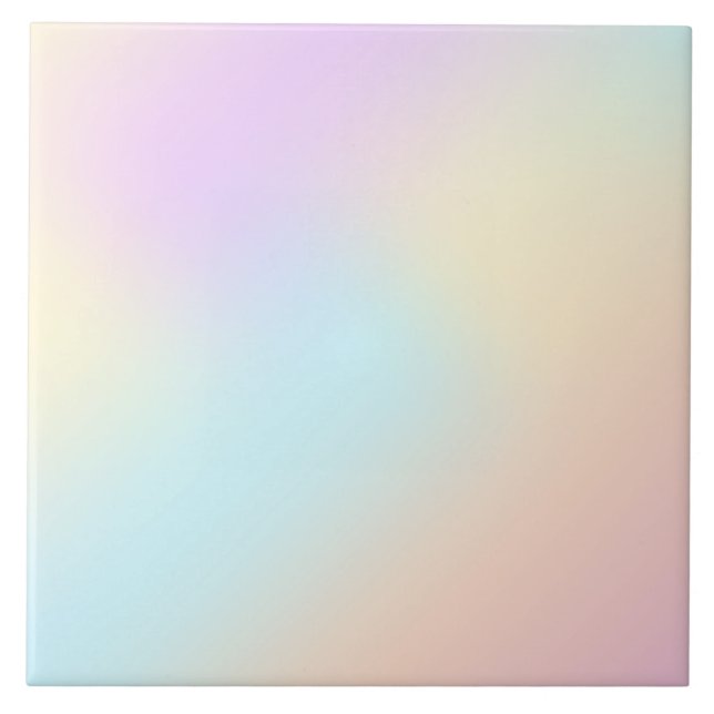 Carreau Mélange pastel unicorne assorti blanc pastel strié (Devant)