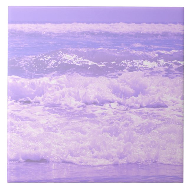 Carreau Mer Océan Nature Vagues Mousse Eau (Devant)