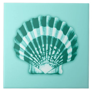 Carreau Mer Shell - turquoise et Aqua
