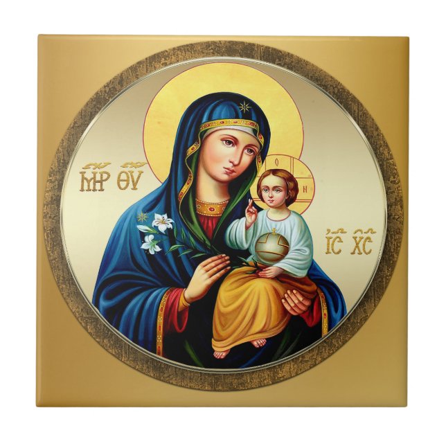 Carreau Mère de Dieu, vierge Marie (Devant)