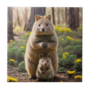 Carreau Mère Et Bébé Quokka, Carrelage En Céramique