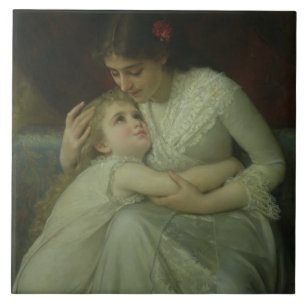 Carreau Mère et enfant (huile sur la toile)