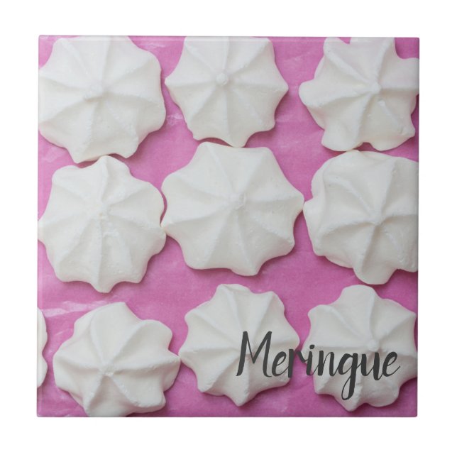 Carreau Meringues sur papier rose cadeau (Devant)