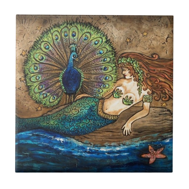 Carreau Mermaid et Peacock (Devant)