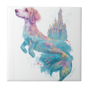Carreau Mermaid Mutt � Fantaisie sous-marine pour chien