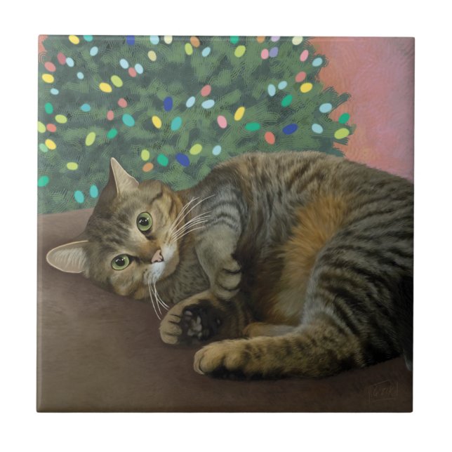 Carreau Merry Mischief - Kitty de Noël   (Devant)