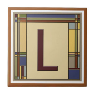 Carreau Merveilleux art et artisanat Géométrique Initial