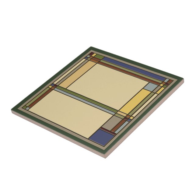 Carreau Merveilleux Green Arts & Artistes Motif géométriqu (Côté)