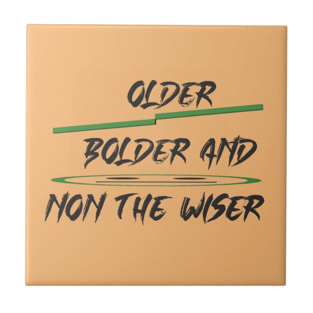 Carreau Message de plaisanterie sur les graphiques et les  (Devant)