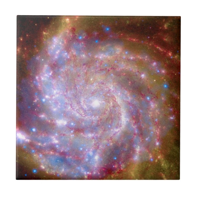 Carreau Messier 101 Spiral Galaxy - Télescope Hubble Photo (Devant)