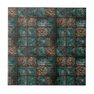 Carreau Métal en fer rouillé