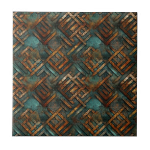 Carreau Métal en fer rouillé