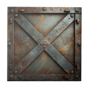 Carreau Métal Industriel Rustique
