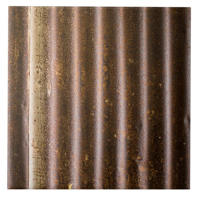 Carreau Métal ondulé rustique (Devant)