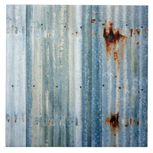 Carreau Métal ondulé rustique